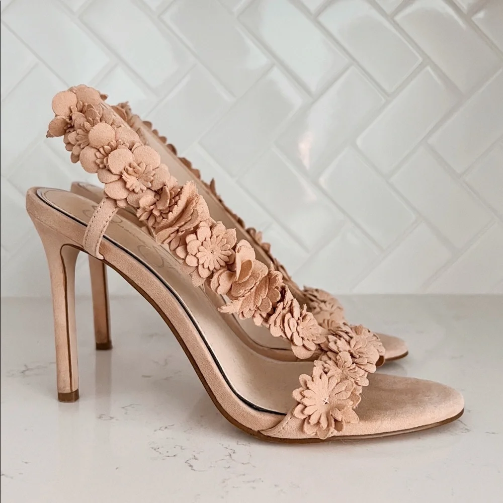 Jessica Simpson Jessin Floral Dress Sandals | Size 6.5 - Picture 2 of 6